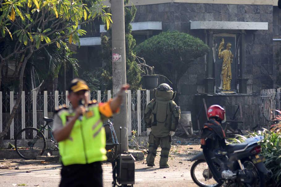 انفجار في مبنى للشرطة بمدينة سورابايا الإندونيسية