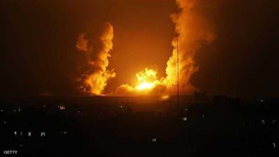 غارات إسرائيلية على مواقع متفرقة في قطاع غزة