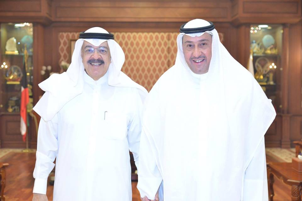 الشيخ فيصل الحمود : استقبل يوسف الجاسم رئيس مجلس إدارة الخطوط الجوية الكويتية