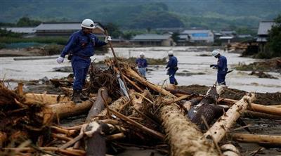 ارتفاع حصيلة ضحايا الأمطار الغزيرة في اليابان إلى 141 شخصاً