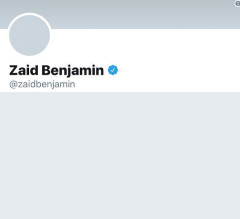 إغلاق حساب الصحفي المستقل زيد بنيامين على تويتر