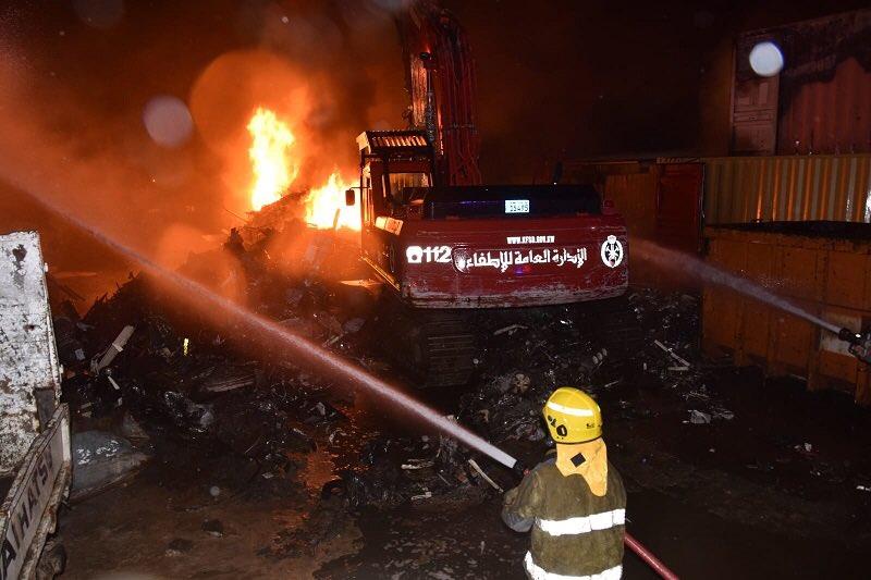 «الإطفاء» تسيطر على حريق في سكراب أمغرة ولا إصابات