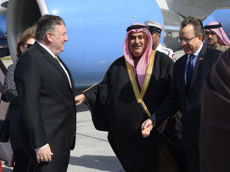 وزير الخارجية الأمريكي يصل إلى البحرين في إطار جولة عربية وخليجية