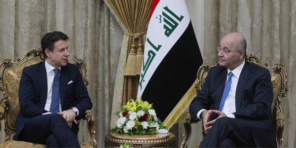 رئيس الوزراء الإيطالي من بغداد: نعمل على دعم العراق اقتصاديا وثقافيا