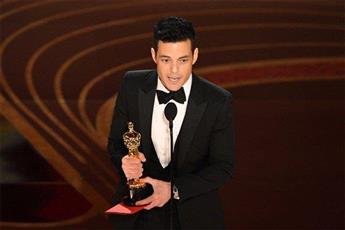 فوز الممثل الأمريكي من أصل مصري رامي مالك بجائزة الأوسكار لأفضل ممثل