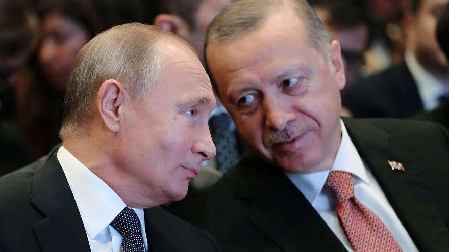 بوتين وأردوغان يعبران عن قلقهما من التصعيد في ليبيا