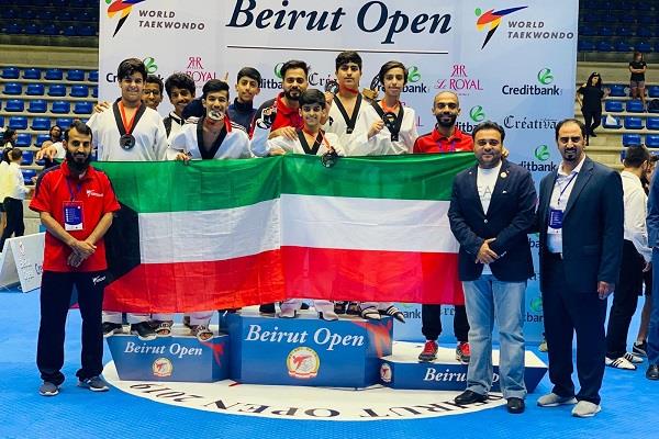 منتخب الكويت للتايكوندو يحصد 8 ميداليات في بطولة بيروت المفتوحة