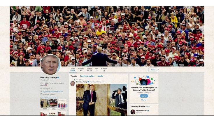 ترامب يحطم رقمه القياسي الرئاسي على تويتر