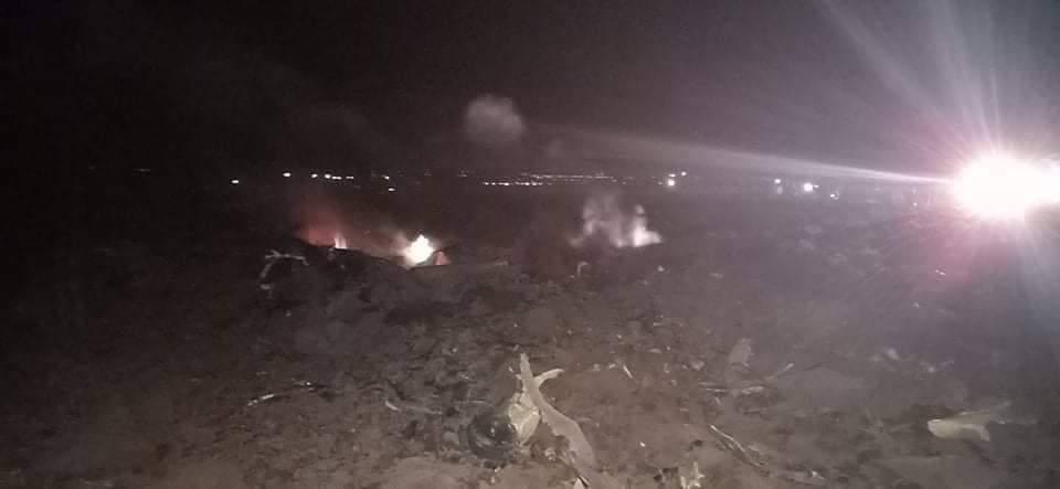 سقوط طائرة عسكرية بولاية أم البواقي في الجزائر