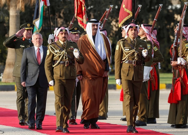 أمير قطر يصل إلى الأردن في مستهل زيارة رسمية