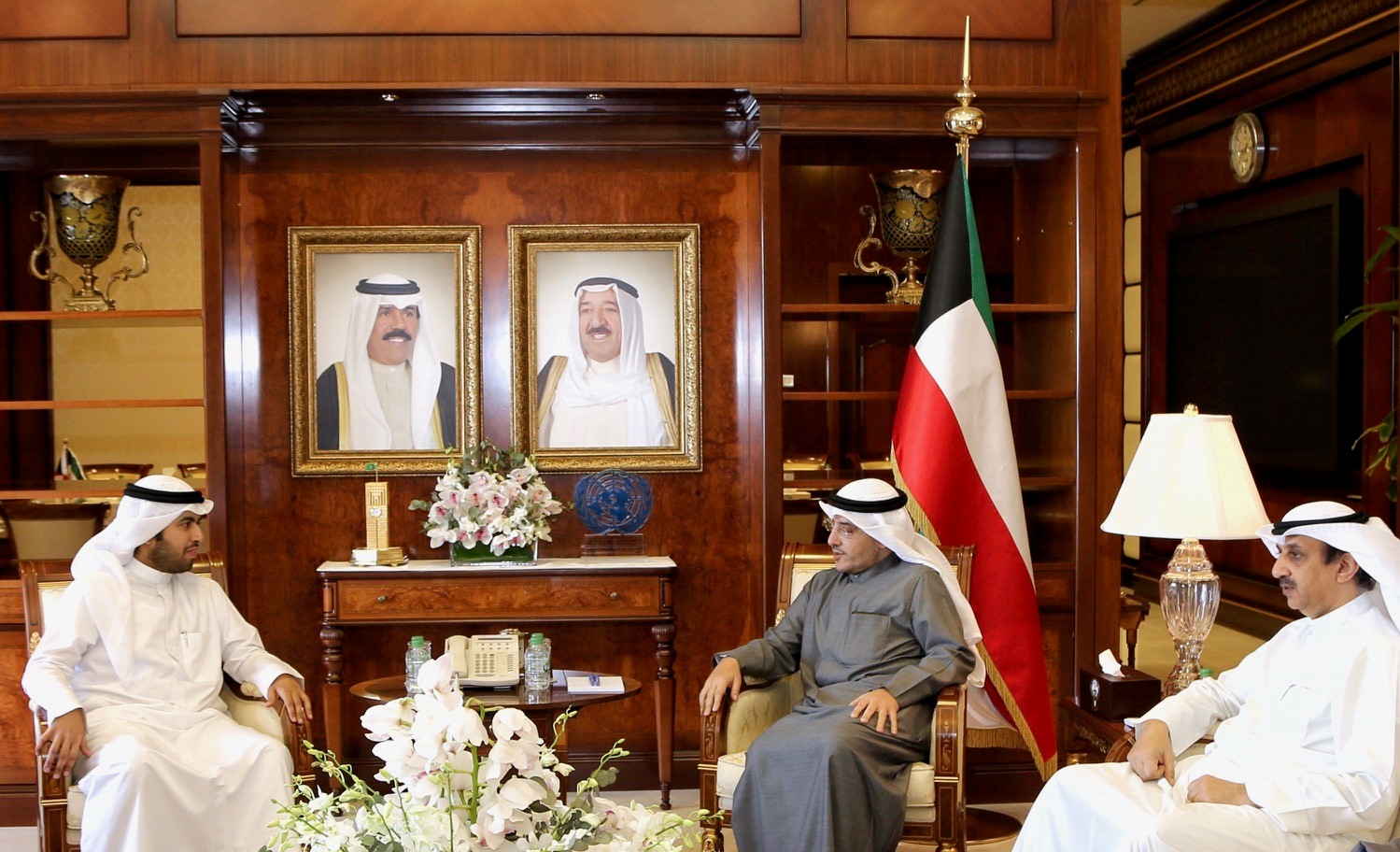 وزير الخارجية التقى رئيس الهيئة التنفيذية للاتحاد الوطني لطلبة الكويت