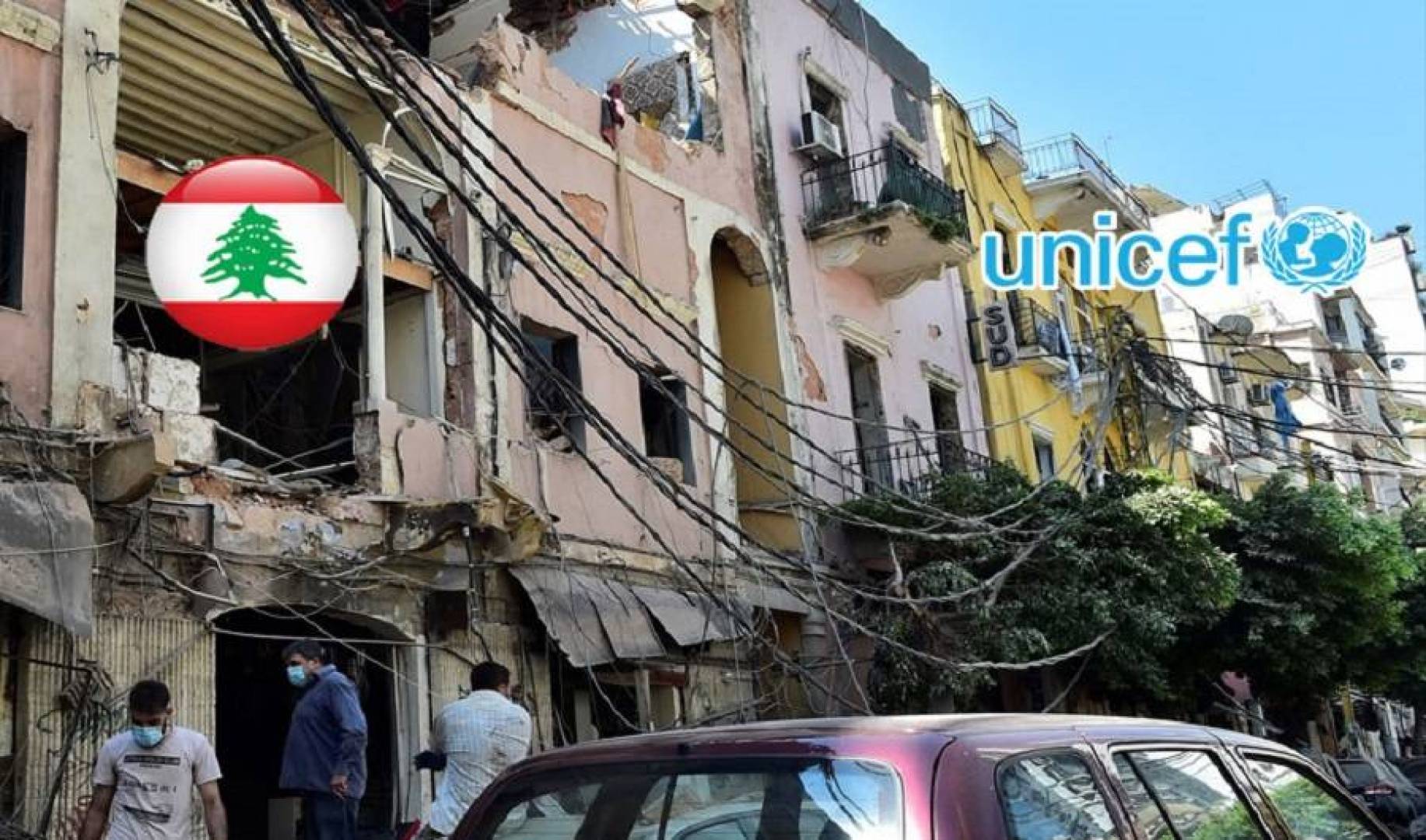 «اليونيسيف»: انفجار بيروت شرد 100 ألف طفل  