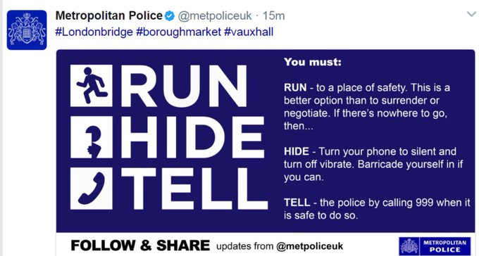 الشرطة البريطانية تصدر تعليمات خاصة عقب اعتداءات لندن