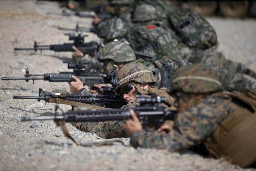 بدء تدريبات عسكرية مشتركة بين أمريكا وكوريا الجنوبية