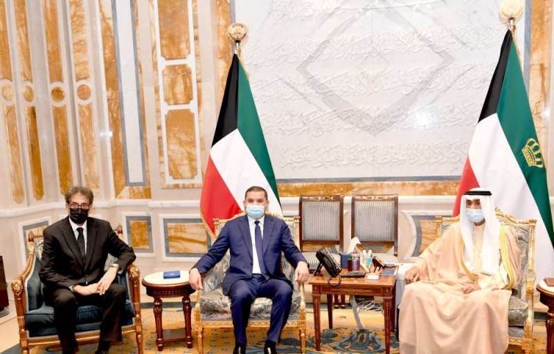 سمو الأمير يستقبل رئيس حكومة الوحدة الوطنية في ليبيا 