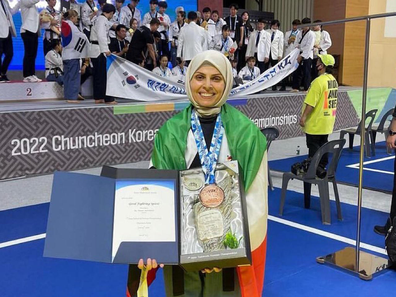 الكويتية حنان الناصر تقتنص «برونزية» بطولة التايكوندو الآسيوية الـ3