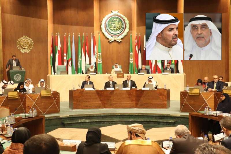 أحمد لاري وحمدان العازمي يؤديان اليمين القانونية عضوين في البرلمان العربي