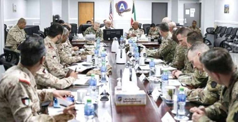 اجتماع كويتي – أمريكي لرفع كفاءة الوحدات البرية المقاتلة