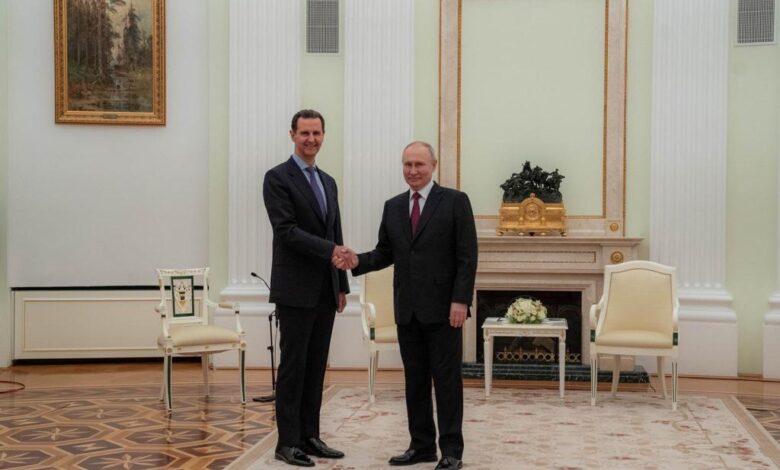 الأسد خلال لقائه مع بوتين: نشكر روسيا على المساعدات الكبيرة التي قدمتها لمواجهة تداعيات الزلزال